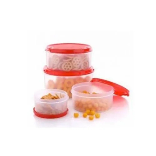 150 ML Plastic Round Container - 55 x 40 mm , Transparent Color, Plain Pattern, Ideal for Storage Solutions