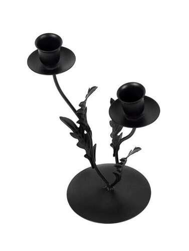Black Candle Holder Material Metal