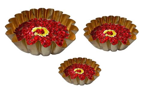 Decorative Iron Bowl Urli set
