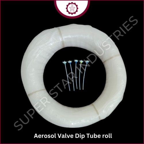 Aerosol Valve Dip Tube Roll - Color: White