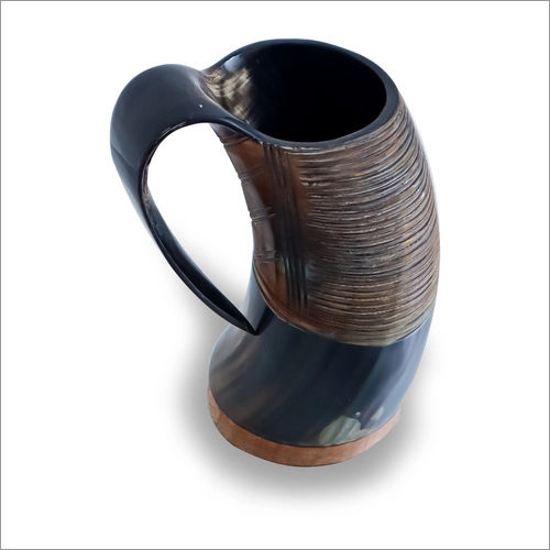 Engraved Viking Drinking Horn Mug Safety Hold Hot and Cold Stunning Horn Mug Personalized Buffalo Tankard Horn Mug