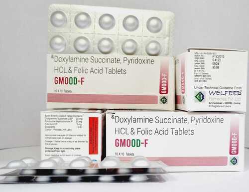 DOXYLAMINE SUCCINATE PYRIDOXIN HCL FOLIC ACID
