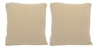 House of Quirk Jacquard Throw Pillow Case Cushion Cover Home Sofa Decorative Cover Only (16.5x16.5 inch/ 42x42cm) Set of 2