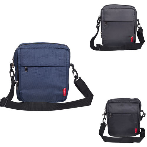 Black/navy/d.grey Rome Crossbody Shoulder Side Bag For Ipad/10 Inches Tablet