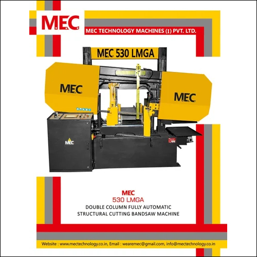 Metal Band Saw Machine - Color: Yellow