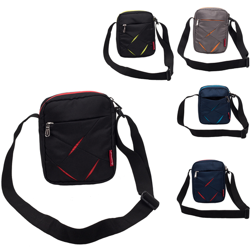 Bk+Red/Navy+T.Blue/Bk+P.Green/Grey+Orange/Navy+Red Small Sling Bag For Mobile And Wallet