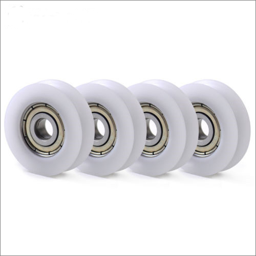 White Polyamide Nylon Pulley Length: 50Mm X 60Mm Millimeter (Mm)