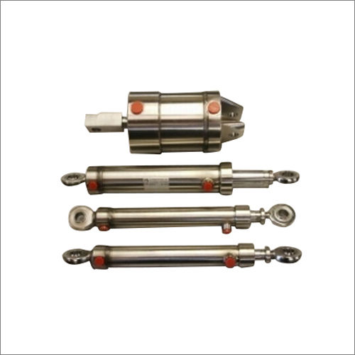 Silver Stainless Steel Hydraulic Cylinders