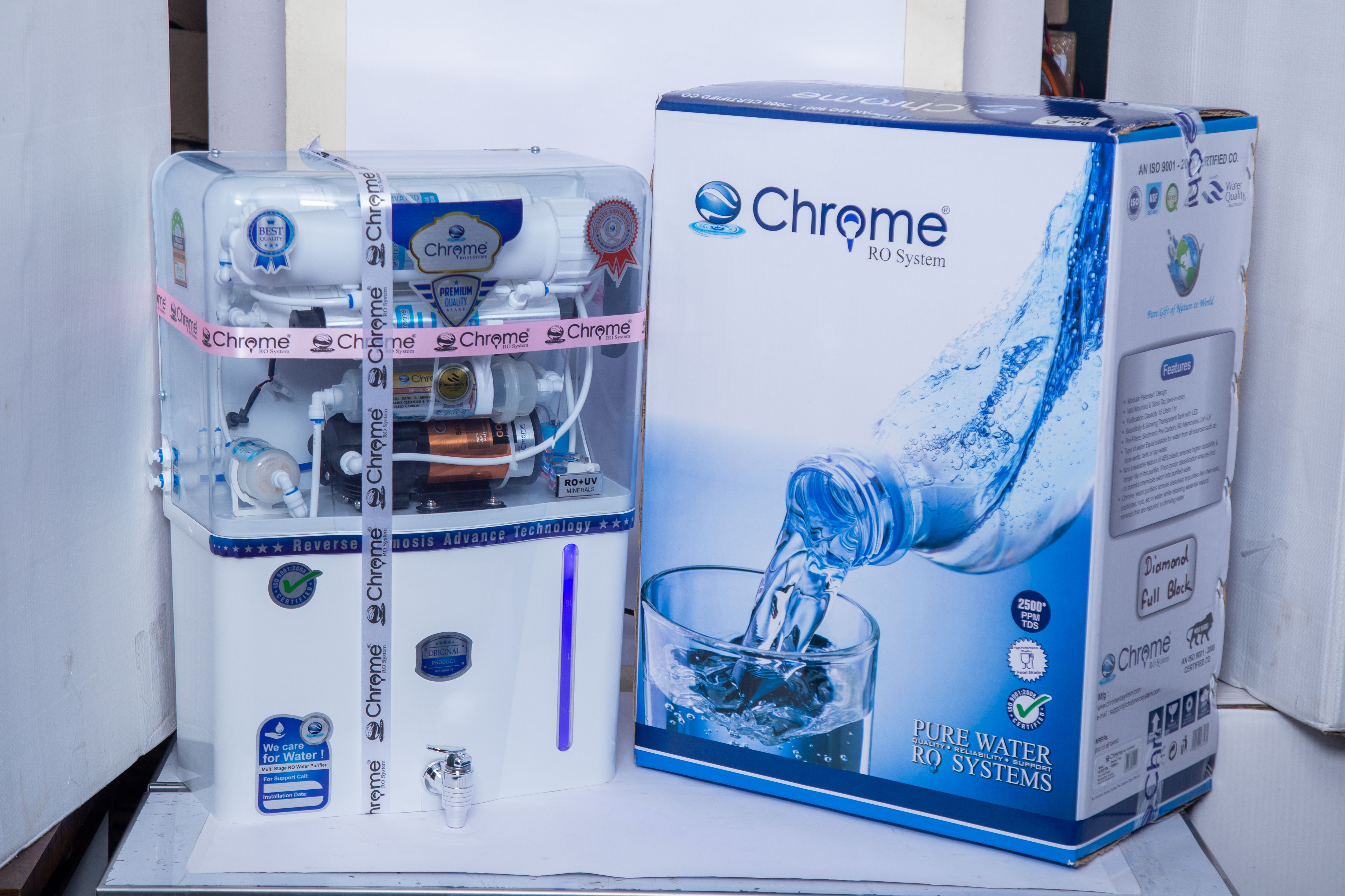 CHROME DIAMOND WHITE WATERPURIFIER