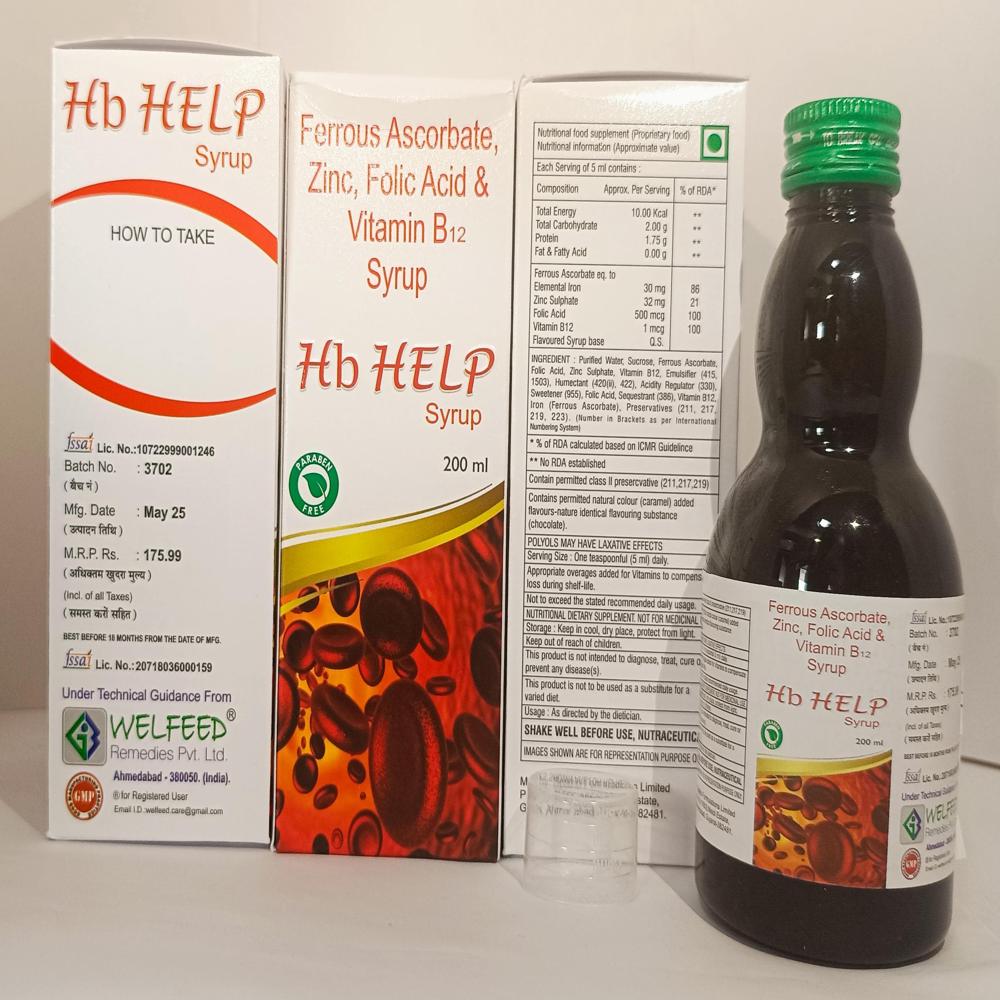 Ferrous Ascorbate, Zinc, Folic Acid & Vitamin B12 Syrup
