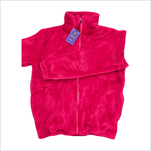 Kids Pink Mink Zipper Jacket