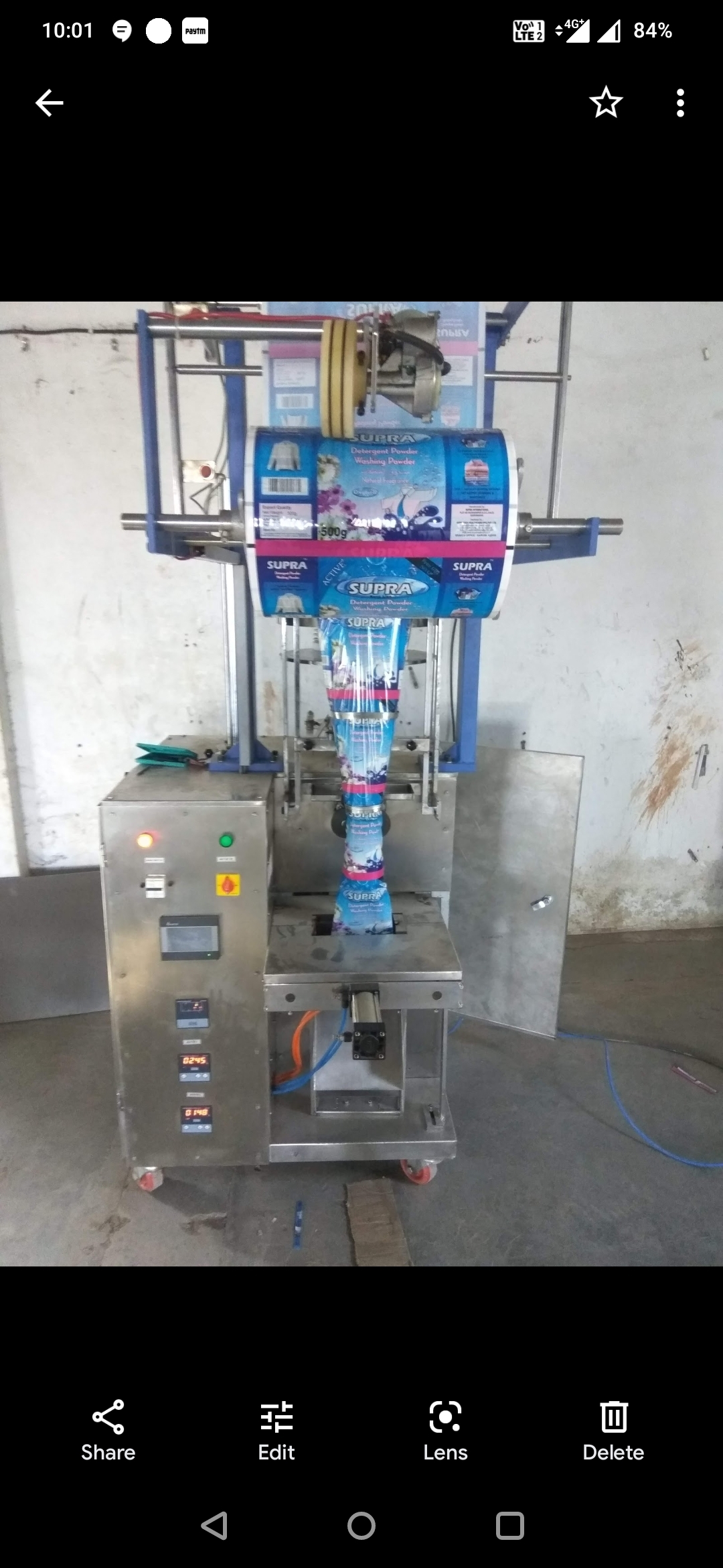 Pneumatic pouch Packaging Machine