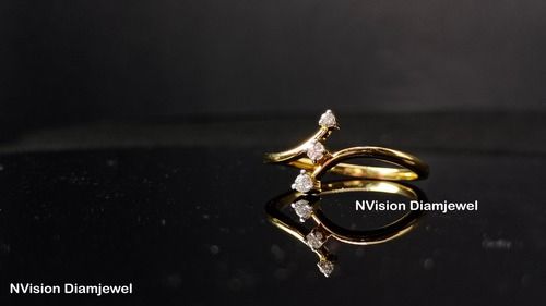 Semi Curve Light Weight Diamond Ring – PalsaniJewels.com