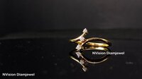 Rose Gold Natural Diamond Light Weight Ring