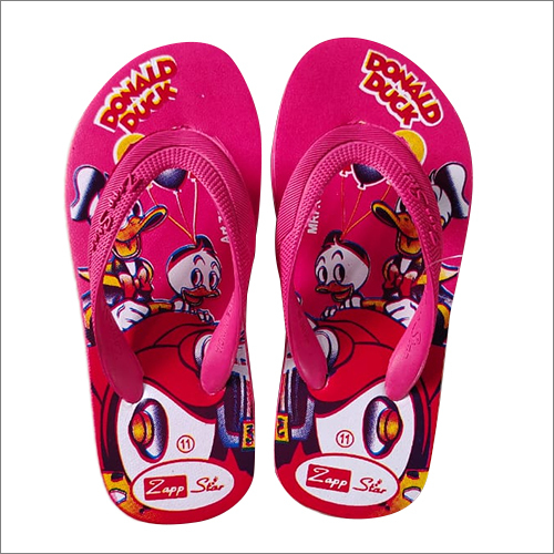 Kids Pink Hawai Slipper - PU Upper Customized Size Rubber Material | Various Color Options Available for Fun Summer Adventures