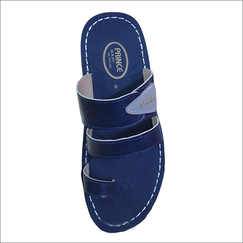 Mens Eco Soft Blue Sandals - Leather & PU Upper Low Heel Design Available in Multiple Sizes | Eco-Friendly Comfort for Casual Wear