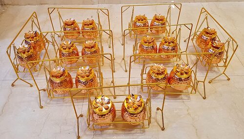 Metal Gifting Box And Stand Set Of 3