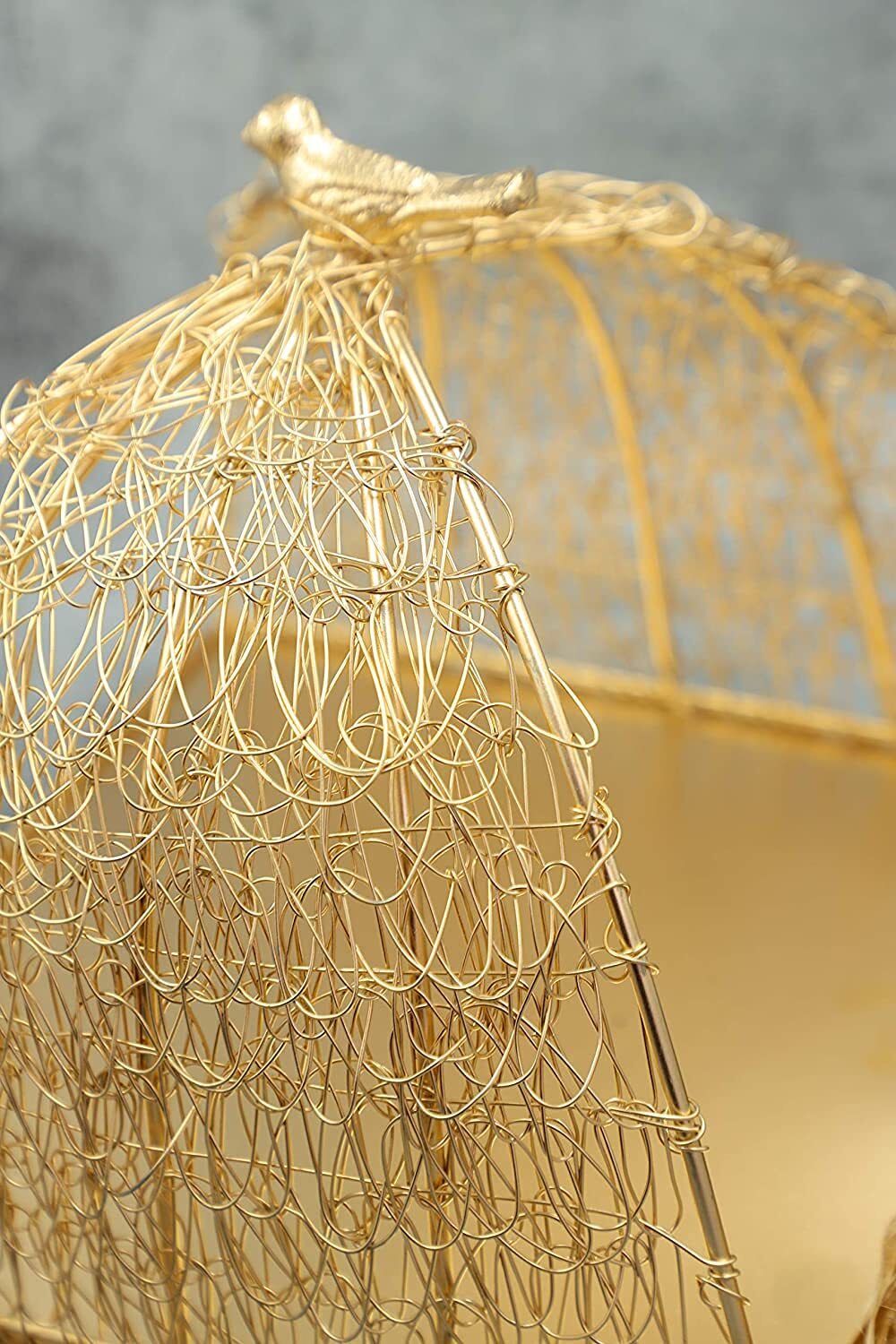 Gifting Best Wishes Metal Mesh Batter Golden