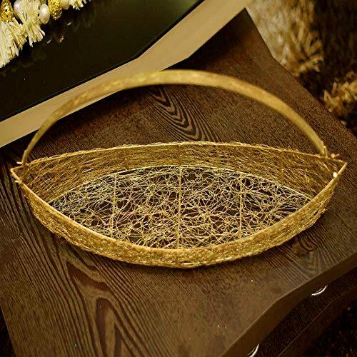 Metal Gold Plated Mesh Wired Boat Gift Hamper Basket  Dry Fruit Basket