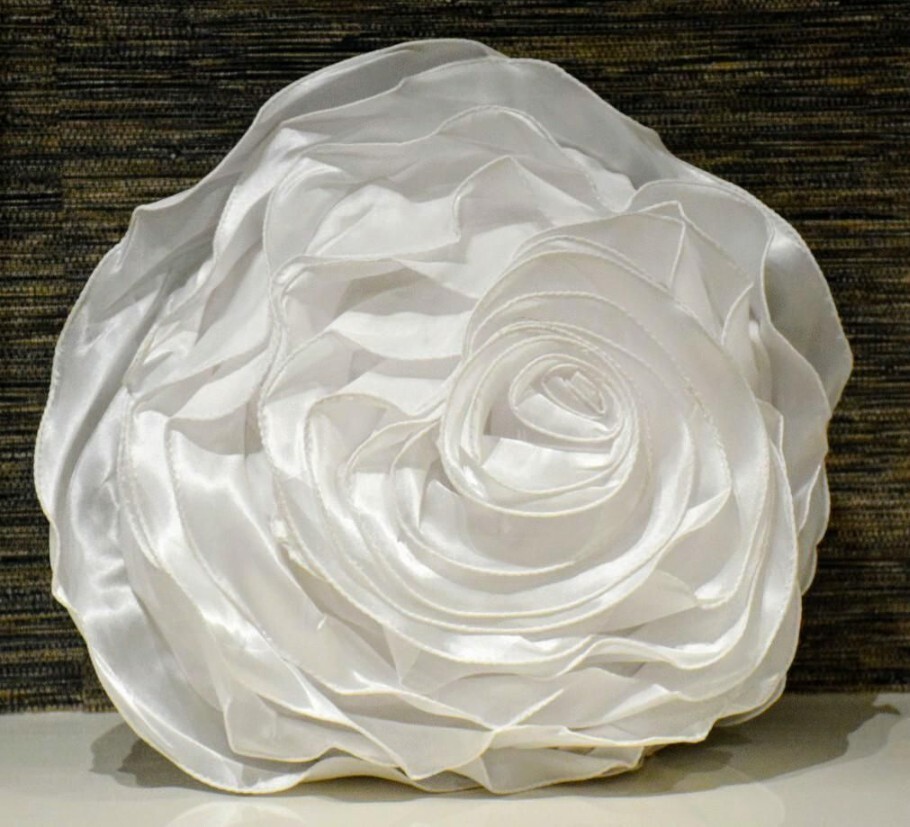 Sattan Rose Shape Fancy Cushion Covers