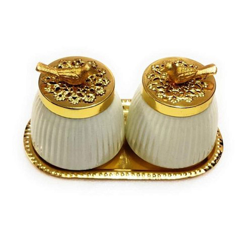 Metal Gifting Box and Tray Set
