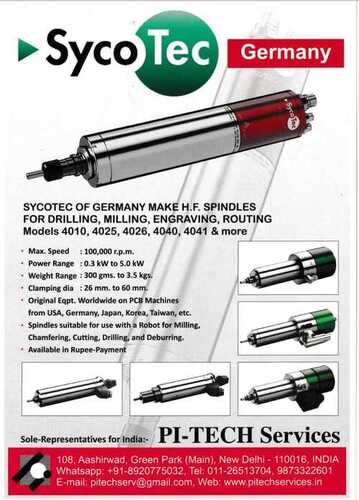 SPINDLES FOR DRILLING