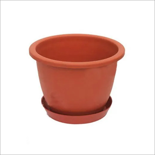 Brown 13 Inch Plastic Petu Planter