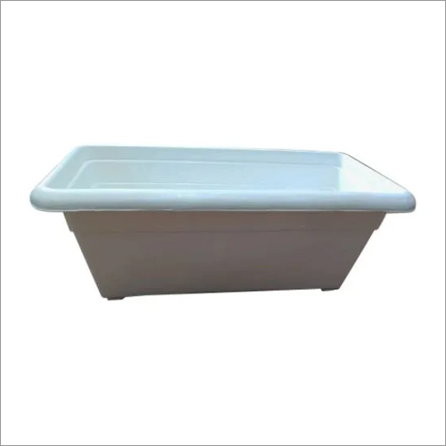 White Plastic Window Box Planter