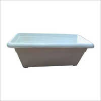 White Plastic Window Box Planter