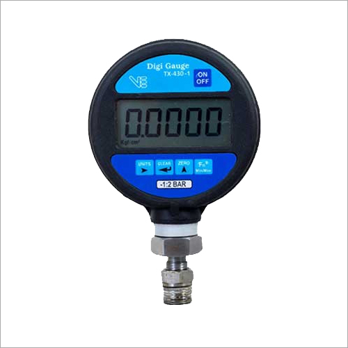 Black And Blue 6 Bar Vijay Digital Pressure Gauge