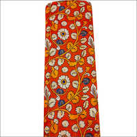 Chanderi Kalamkari Fabric - Embroidery Fabric, Red Color | Lightweight, Quick Dry, Washable, Color-fastness, Non-shrinking, Wrinkling-free