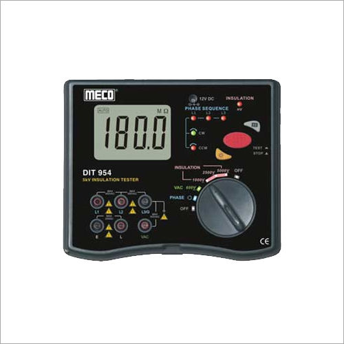 Black Meco Digital Lcd Insulation Tester