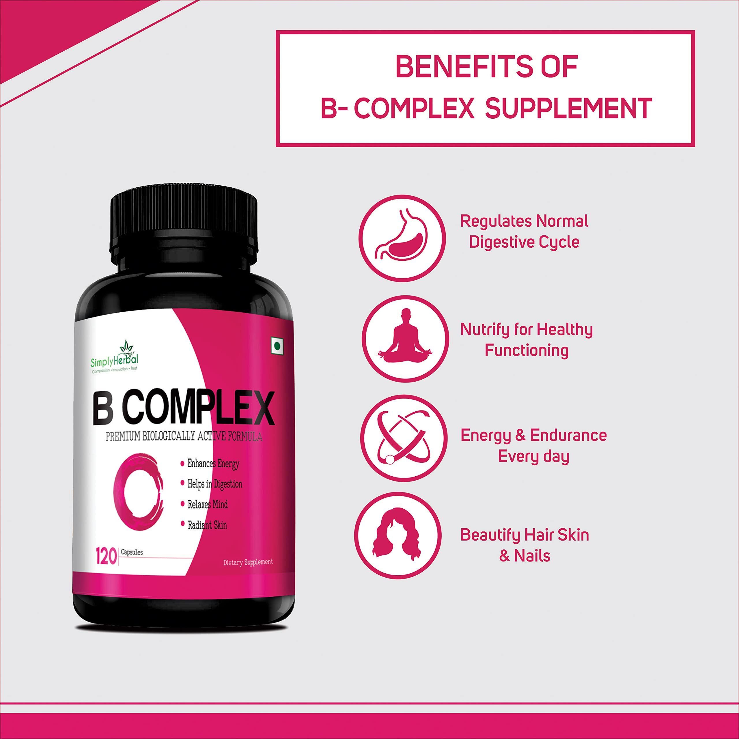 Simply Herbal Vitamin B Complex Capsules Vita