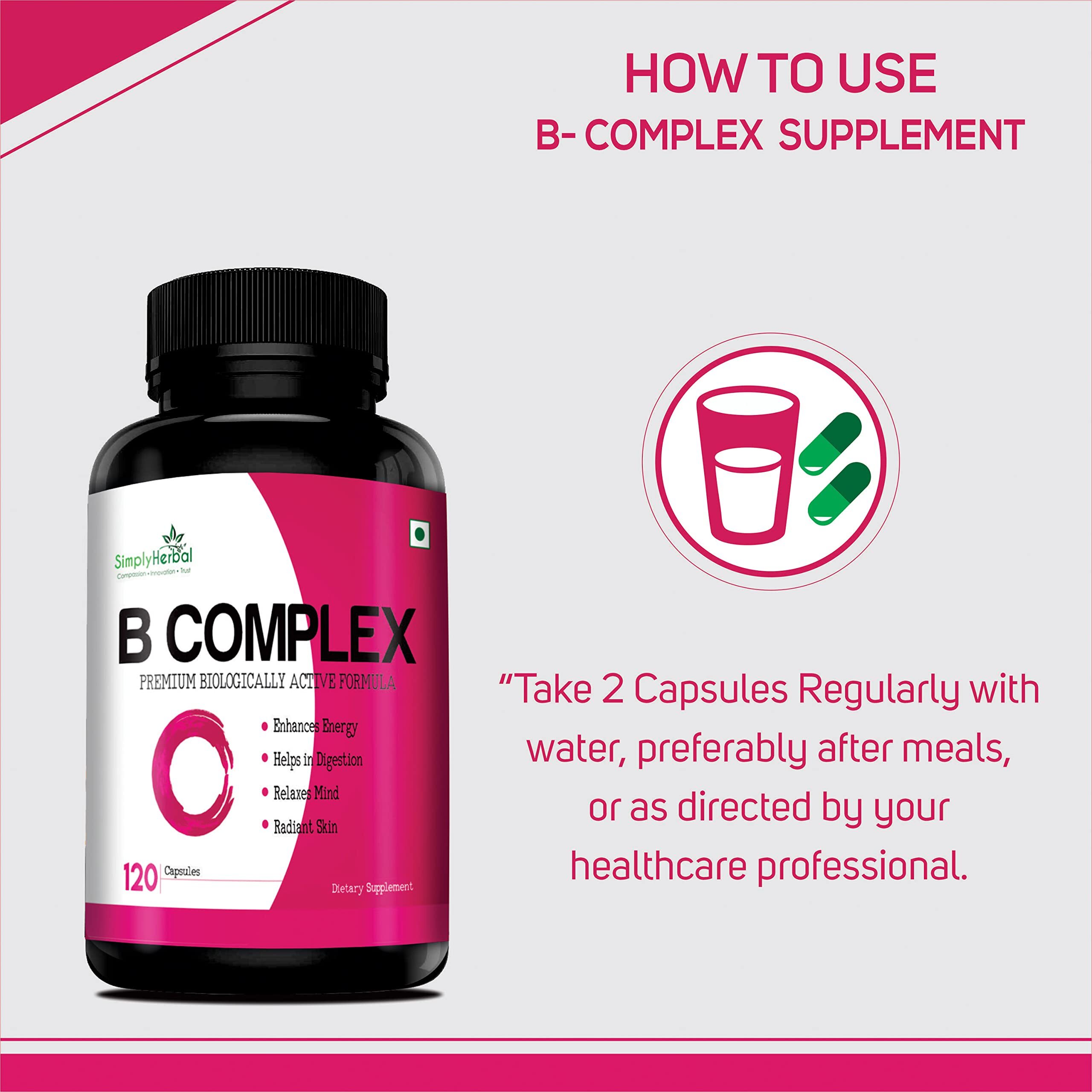 Simply Herbal Vitamin B Complex Capsules Vita