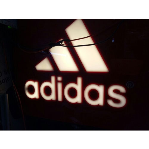 Adidas Acrylic Glow Sign Board Size: Different Available