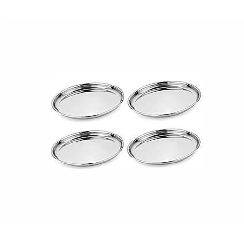 Rice Plate - Stainless Steel, Silver Color | Elegant Serving Dish for Versatile Use
