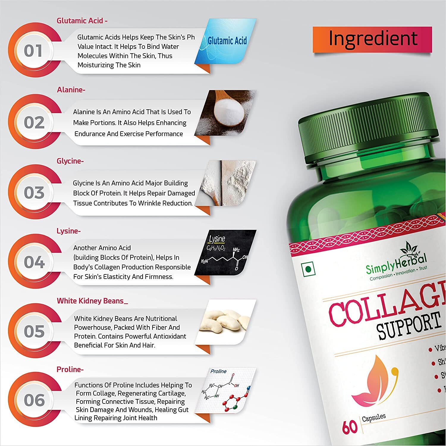 Simply Herbal Collagen Supplement Capsules