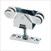 Commercial Door Sliding Roller Fittings - Ms Material, 2 Inch Nylon Wheels, Side & Top Mount, Wall Mounted | Suitable For Commercial Use, Multiple Sizes Available