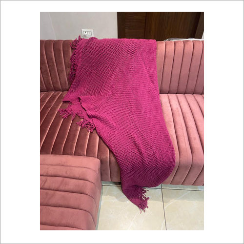 Cotton Knitted Throw