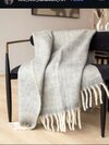Cotton Knitted Throw - Cotton Fabric, Soft & Comfortable Texture | Flawless Finish, Plain Pattern For Home Use
