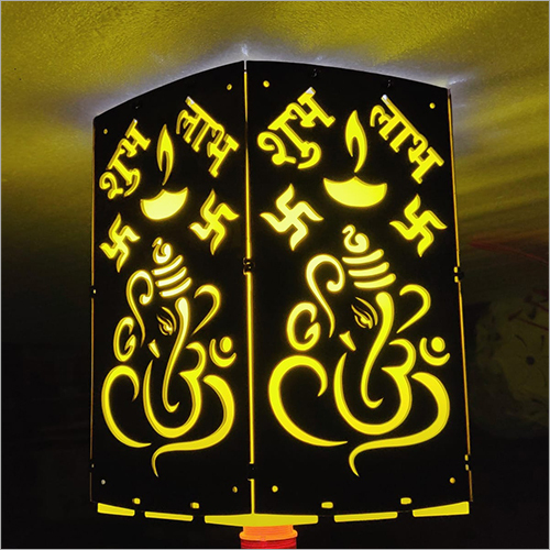 Ganpati Plate Hanging Lamp