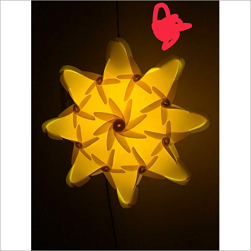 Triangle Yellow Star Hanging Lamp