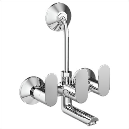 Silver Cp Wall Mixer With Provision Head Shower