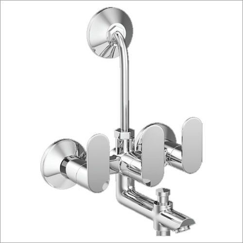 Silver Stainless Steel 3 In 1 Wall Mixer