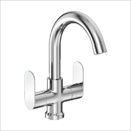 Silver Cp Center Hole Basin Mixer