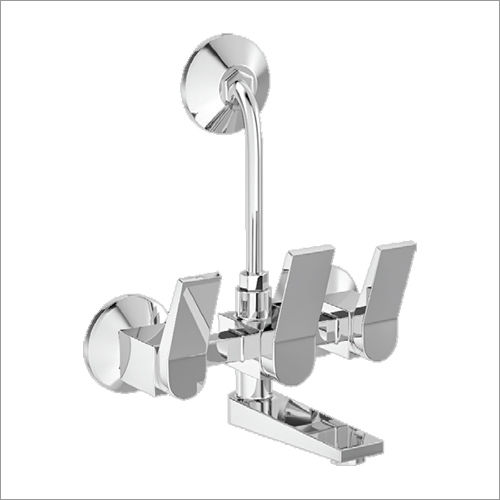 Silver Cp Wall Mixer With Provision For Over Head Shower