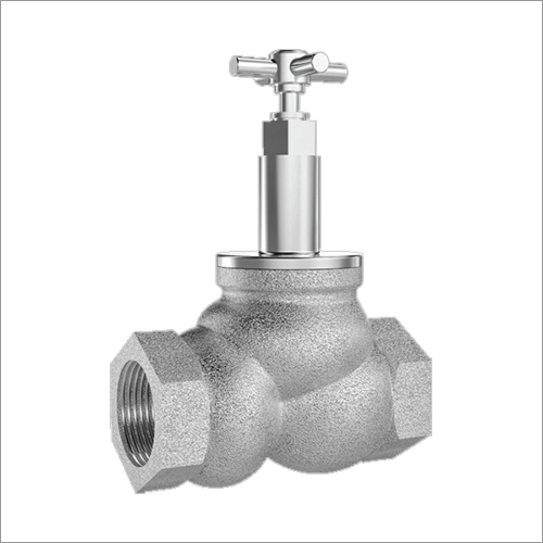 Silver Drain Valve With Wall Flange