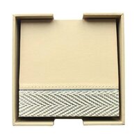 Leather Coasters study set