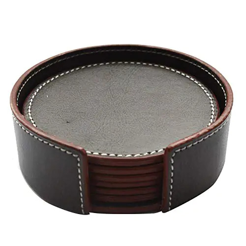 Contemporary Round Design Matte Coasters