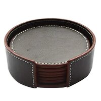 Contemporary Round Design Matte Coasters